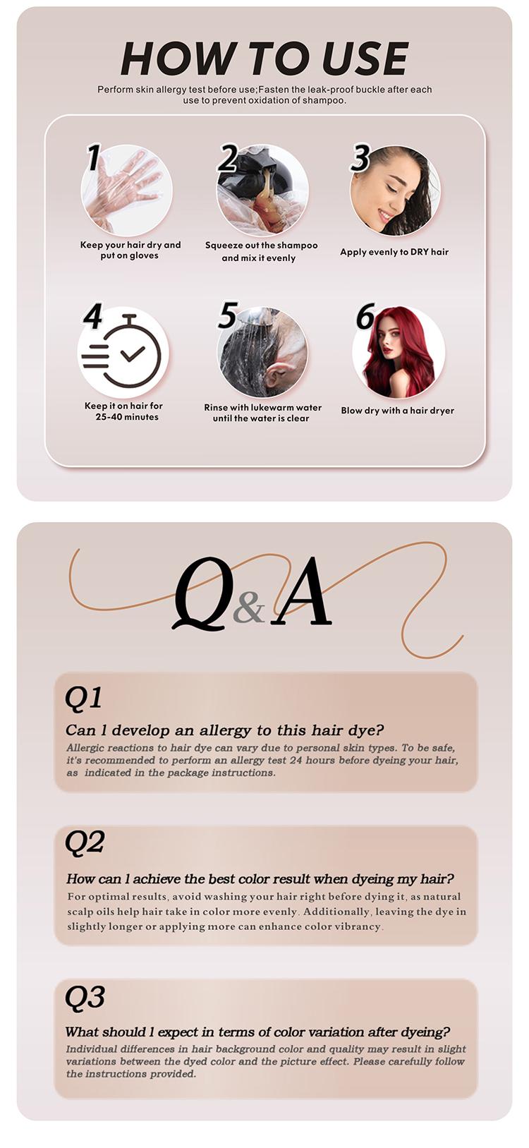 TOAE 2026 Upgraded 6-In-1 Herbal Hair Dye Shampoo, Plant-Based for Women & Men, Gray Hair Coverage & Long Lasting Color(6-8 Weeks), Nourish Scalp, 4 Shades(Wine Red, Chestnut Brown, Golden Brown, Black)