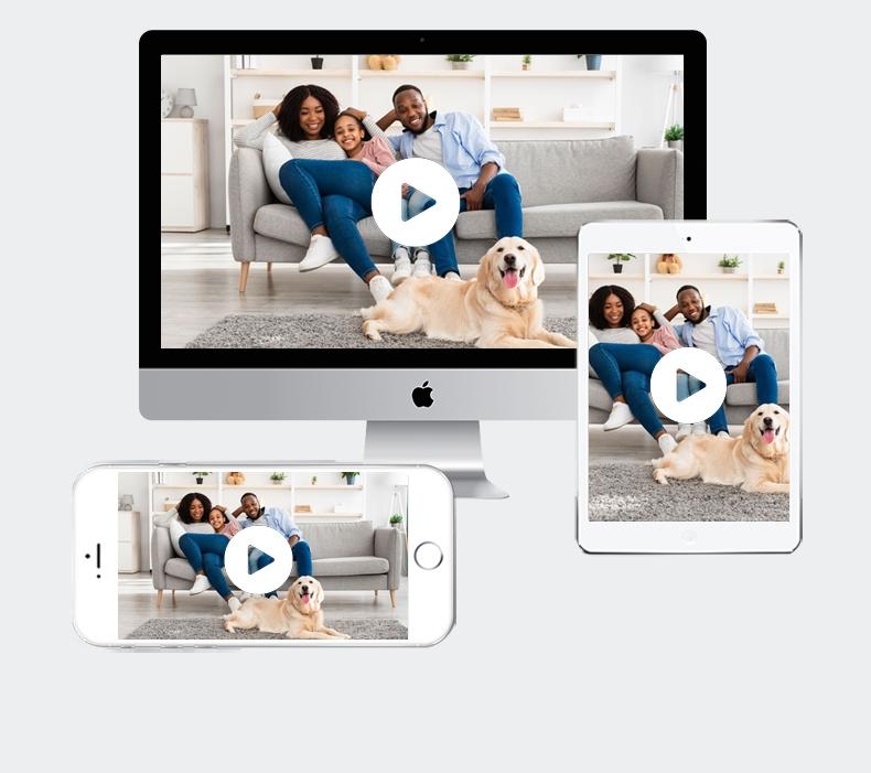 Smart HD Camera with Motion Detection & Two-Way Audio, High-Definition Quality, Remote View Adjustment, Home Security Surveillance System, Home Monitoring Camera