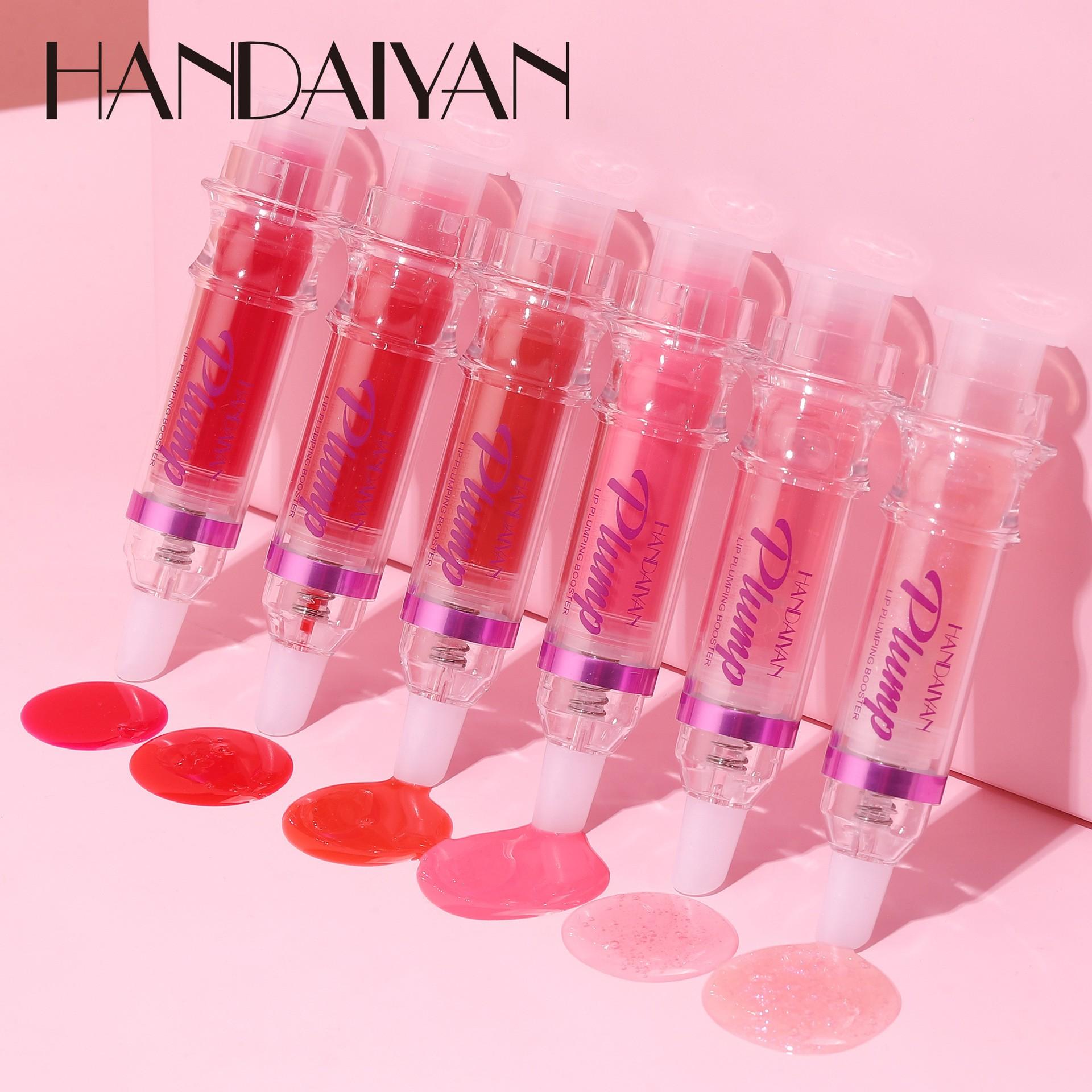 Handaiyan Moisturizing Lip Gloss, Mirror Finish Transparent Lip Jelly, Glass Lip Glue Waterproof Long-Lasting, Enhances Lips Naturally