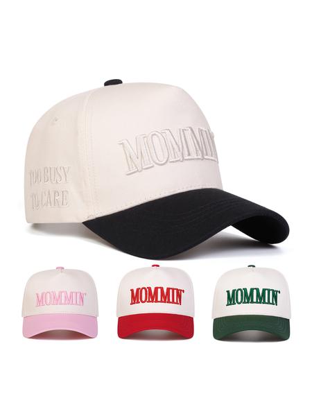 Unisex Letter Moomin Baseball Cap, Adjustable Snapback Cap, Adjustable Outdoor Sun Protection Hat, Casual Fitted Woven Fabric, Spring & Fall Travel Beach Vacation