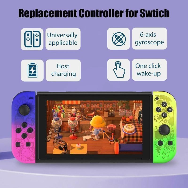 Wireless Controller for Game Handle Controllers, Lrr Wireless Controller for Switch/lite/oled, Dual Vibration Replacement Controller