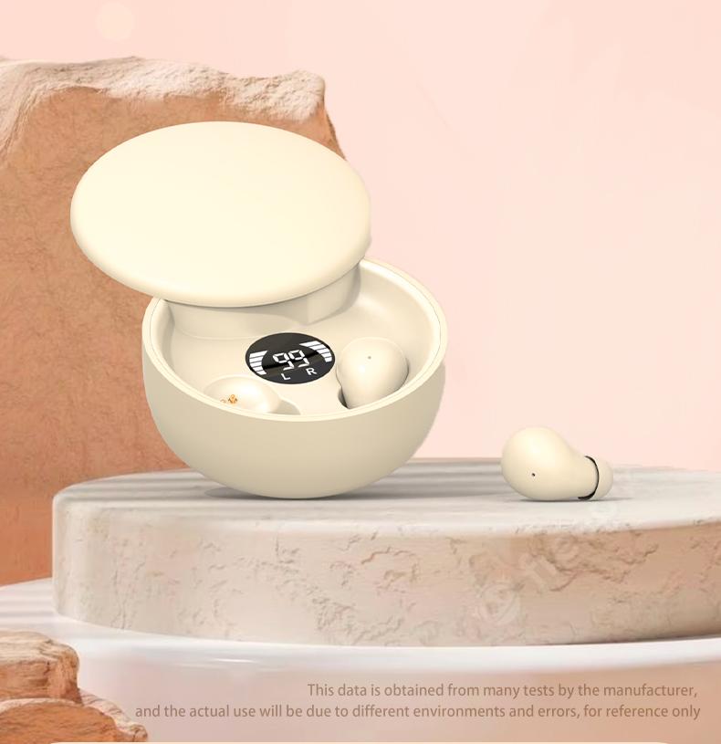 Sleep earbuds for insomniacs, small and discreet sleep headphones, suitable for those with small ear canals, features noise cancellation for calls, ideal for listening to music and playing games, compatible with iOS and Android systems.