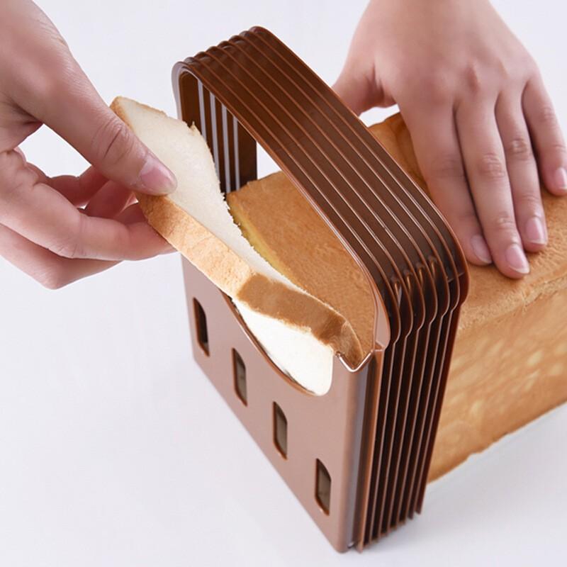 1pc Bread Slicer, Foldable and Adjustable Thickness - Ideal for Bakeries, Kitchens, Restaurants, TopKitch Essential Baking Tool for Bakers and Enthusiasts, Household Cutting Utensils