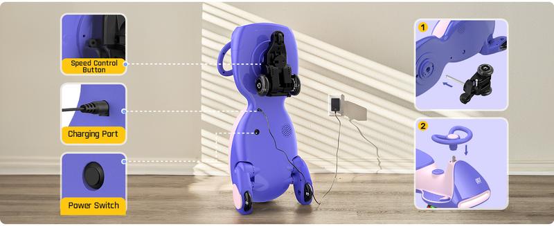 Fanttik Brand Day FanttikRide N7 Electric Wiggle Car with Pedal, Ride on Toy Fanttik Brand Day FanttikRide N7 Electric Wiggle Car with Pedal, Ride on Toy