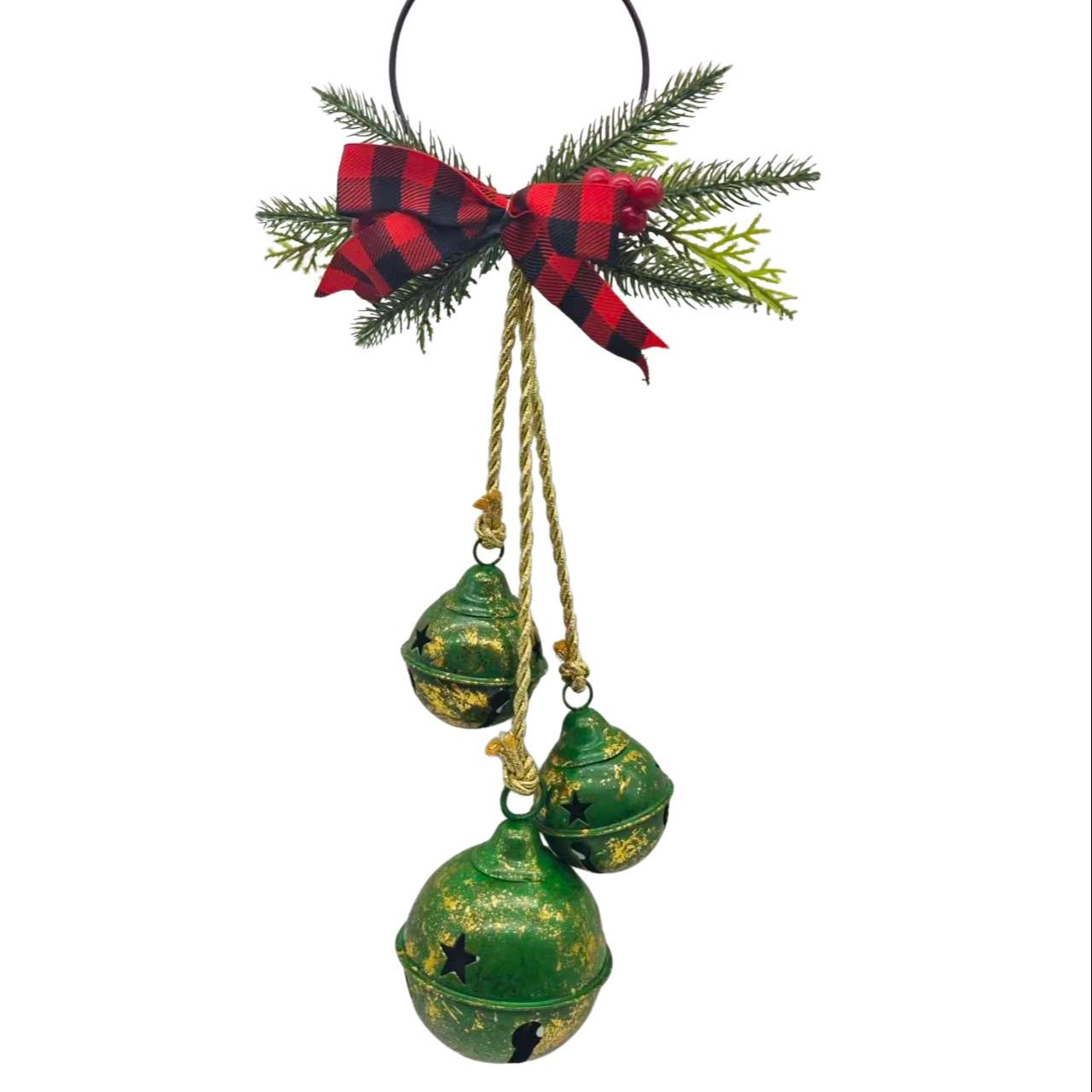 Christmas Decoration Set, Three-Bell Hanging Ornament, Festive Tree Door Decor, Holiday Home Gift, Perfect Seasonal Addition