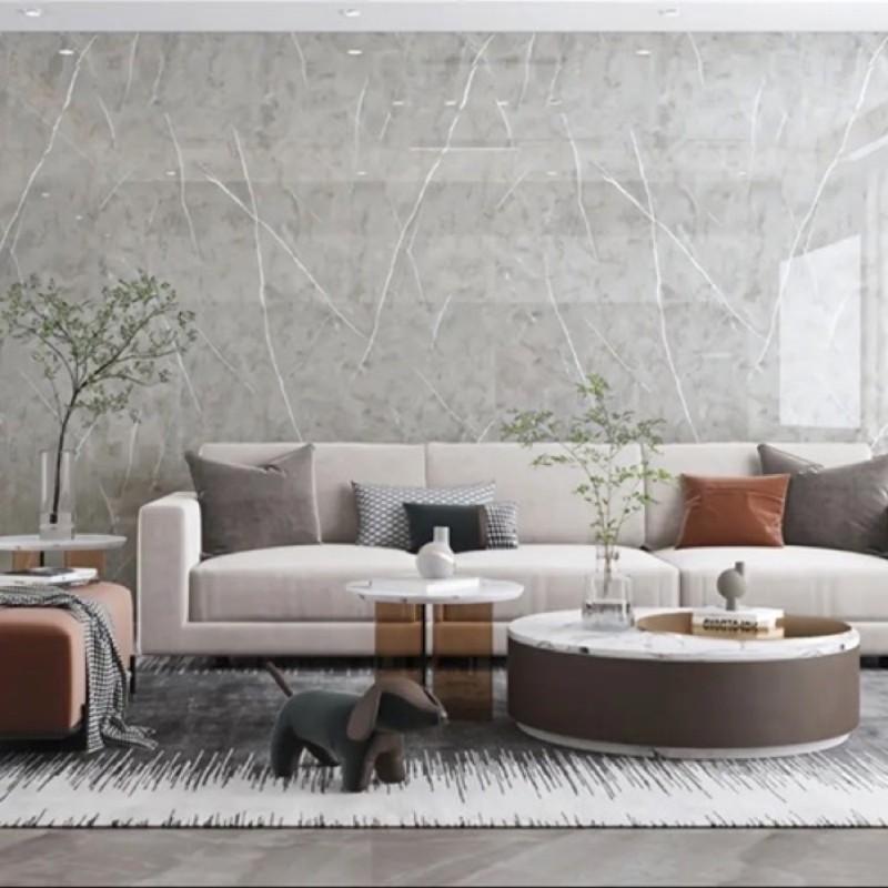 2 Rolls SXP Self-Adhesive Wall Floor Tiles, Peel and Stick 15.75"X118" Vinyl, Aluminum Foil Backing, Modern Wood Grain and Marble Pattern, 30 Colors Available, Home Decor, Easy to Apply Wall Film, Suitable for All Indoor Spaces