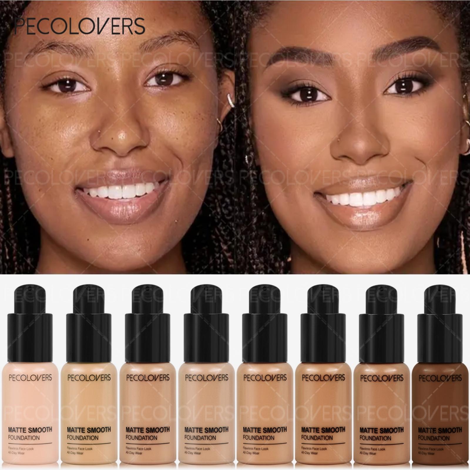 Full Coverage Liquid Foundation Matte Effective Long Lasting Concealer Waterproof Sweat-resistant Makeup  Cosmetics Base Makeup Matte Makeup Finish