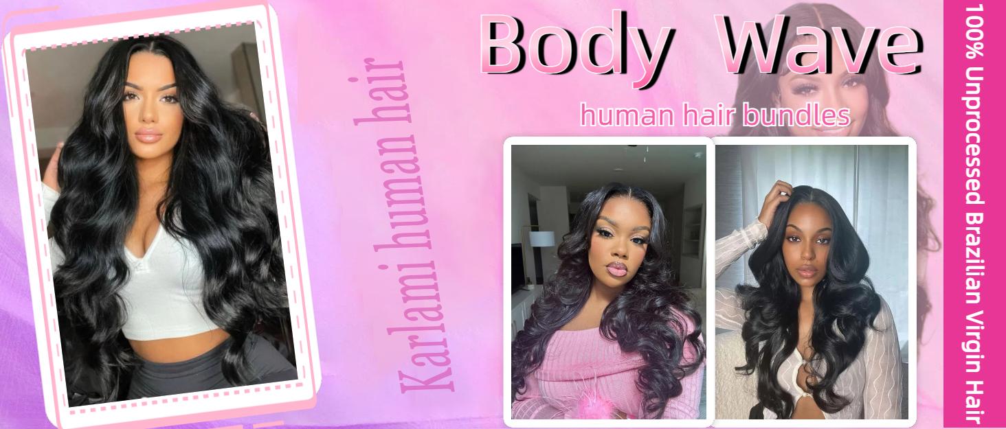 Karlami 100% Virgin Human Hair Body Wave Bundles 12A Straight Hair Bundles 3/4 Bundles Deep Wave Burmese Curly Bundles with 5x5 Closure Human Hair Bundles for Women Natural Black Karlami 100% Virgin Human Hair Body Wave Bundles 12A Straight Hair Bundles 3/4 Bundles Deep Wave Burmese Curly Bundles with 5x5 Closure Human Hair Bundles for Women Natural Black