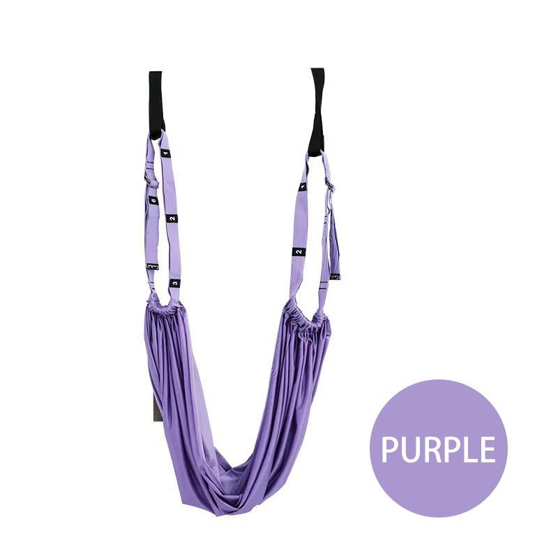 Multifunctional Aerial Yoga Hammock with Resistance Band, Ideal for Ballet Gymnastics Pilates, Home Back Bend Trainer Door Hanging Inversion Strap