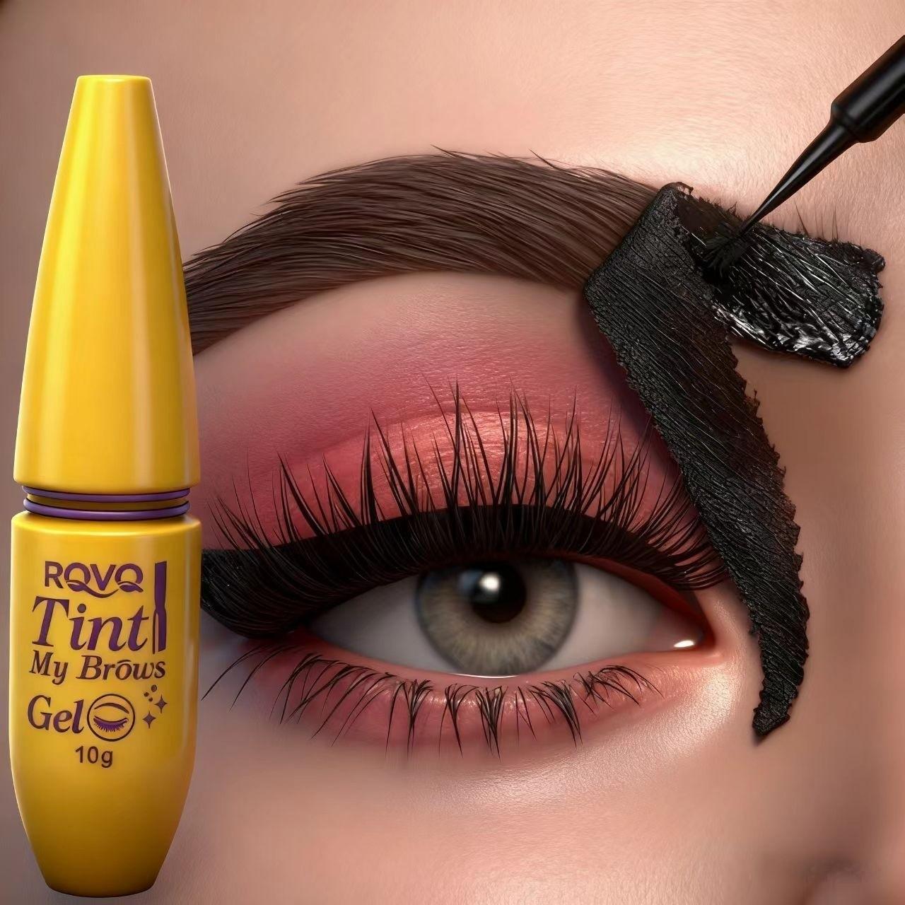 Long-Lasting Waterproof Brow Gel, Easy Removal Formula, Natural Look, Shades, Perfect for All Skin Types, Fashionable Packaging
