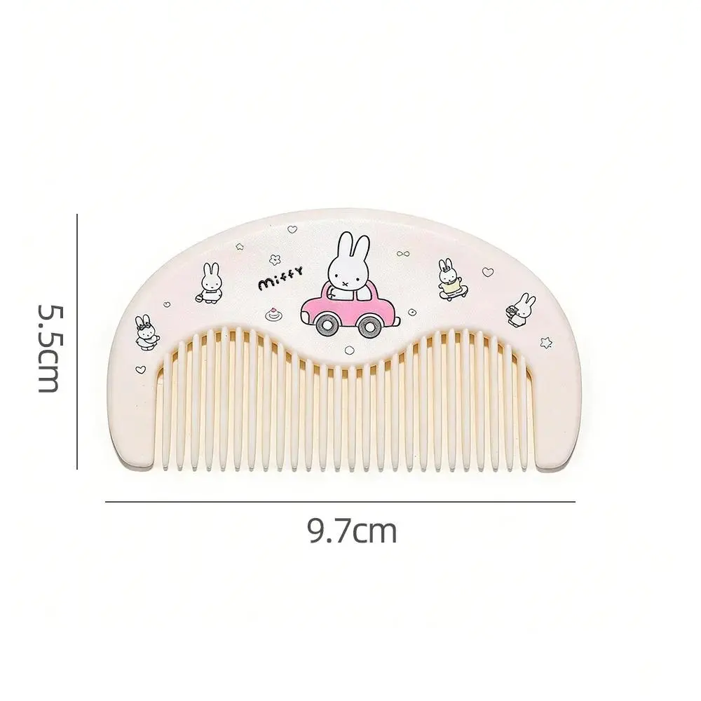 Kawaii Miffy Cute Comb Portable Anti Static Hairdressing Comb Student Girl Portable Comb Gift Toy for Girl