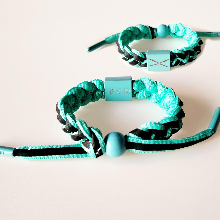 Anime Demon Slayer: Kimetsu no Yaiba, Tanjiro, Zenitsu, Tanjiro's woven bracelet, birthday gift for teenagers and couples, holiday gift, niche fashion, unique style