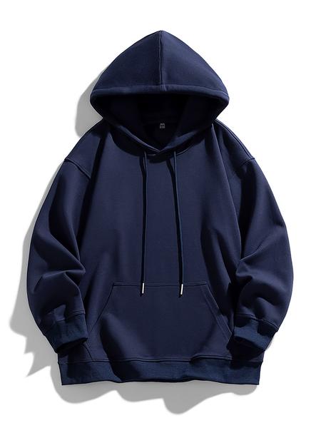 Unisex Basic Hoodie Sweatshirt, Casual Long Sleeve Pullover for Spring & Fall, Fitted Moderate Fabric, Ideal for Daily Wear