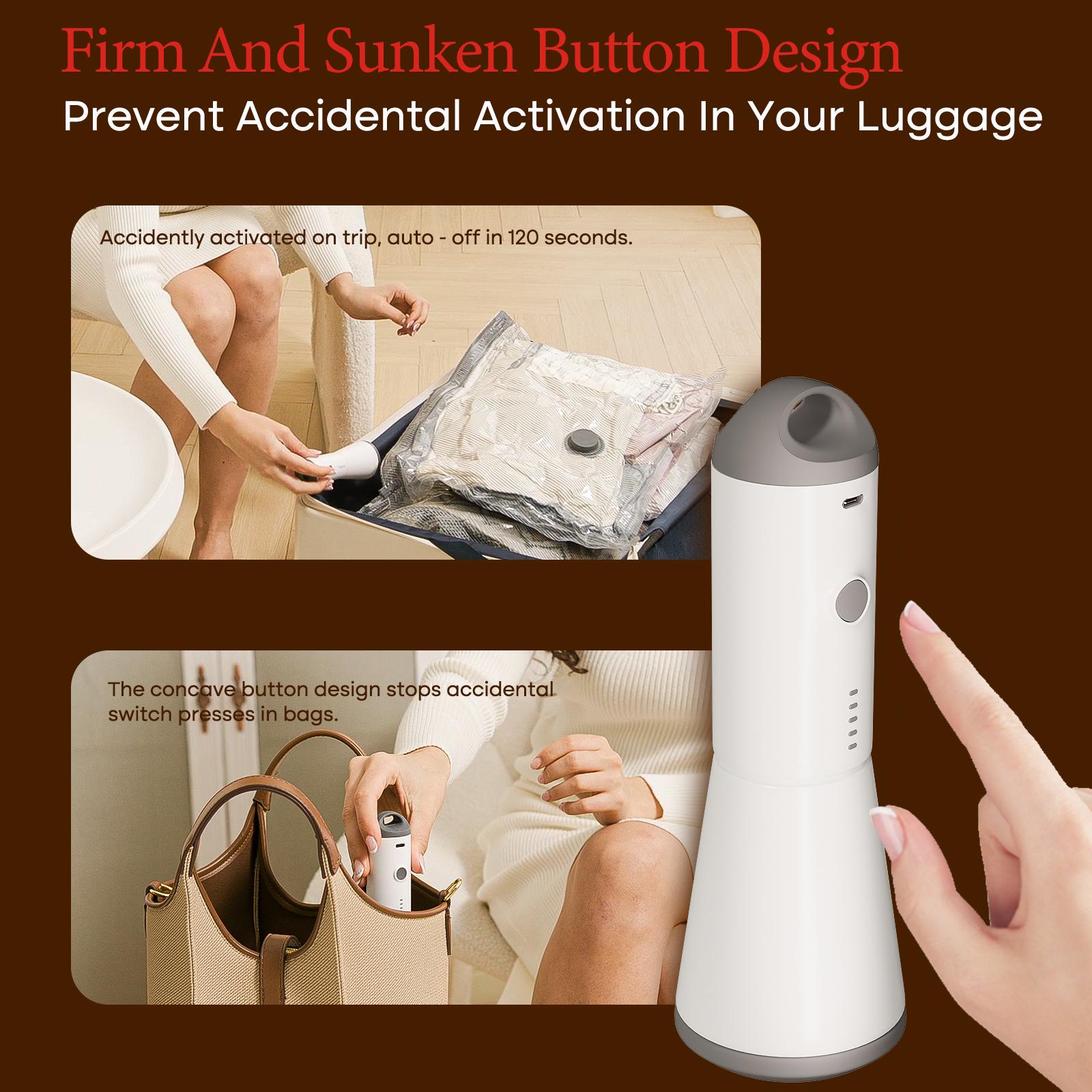 VACBIRD [2026 Upgraded] X7 Cordless Travel Vacuum Bag Set Vacuum Bags for Travel with Rechargeable air Pump, 15 Pack Carry-on Size Compression Packing Bags for Luggage and Suitcase, Space Saver for Clothes and Clothing Travel Zipper Pouches