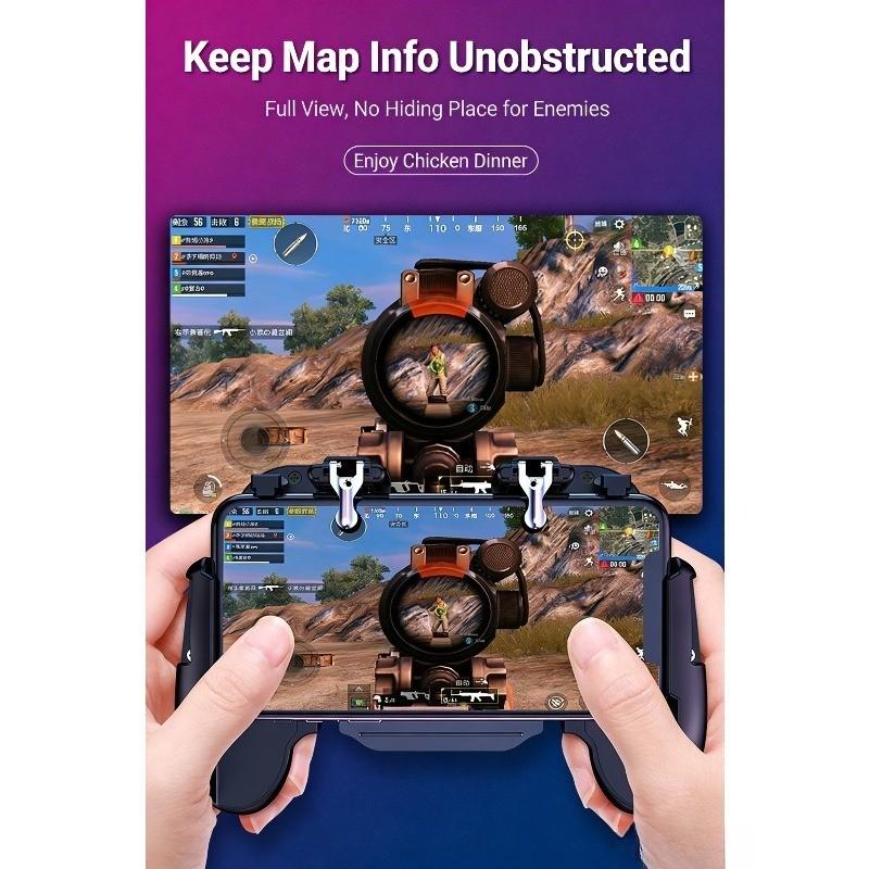 Mobile Game Controller Set, Ergonomic Grip Comfort, E-Sports Style Auxiliary Shooting Operation, Suitable for Smartphone Gamers