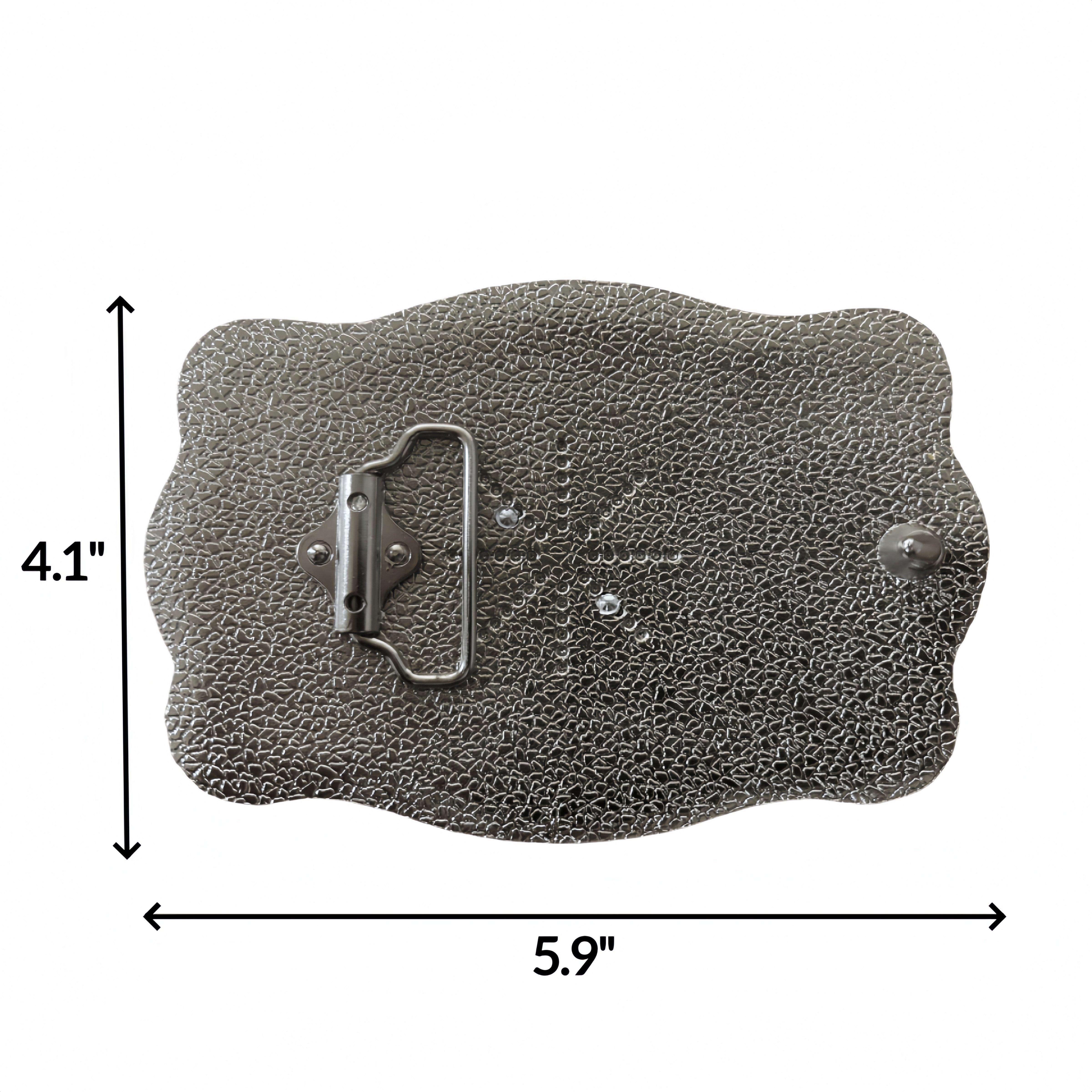 Western cowboy cross belt buckle, featuring a detailed praying cowboy and Mexican eagle motif, designed for unisex belts in rodeo style