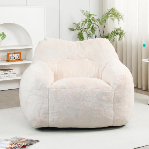 47.3" Jumbo Bean Bag Chair with Arms – Premium High-Density Memory Foam Filled Lounger & Floor Sofa – Removable Washable Cover for Adults/Kids (Non-Slip Bottom, 48H Self-Fluffing,  No Assembly) couch sofa living room