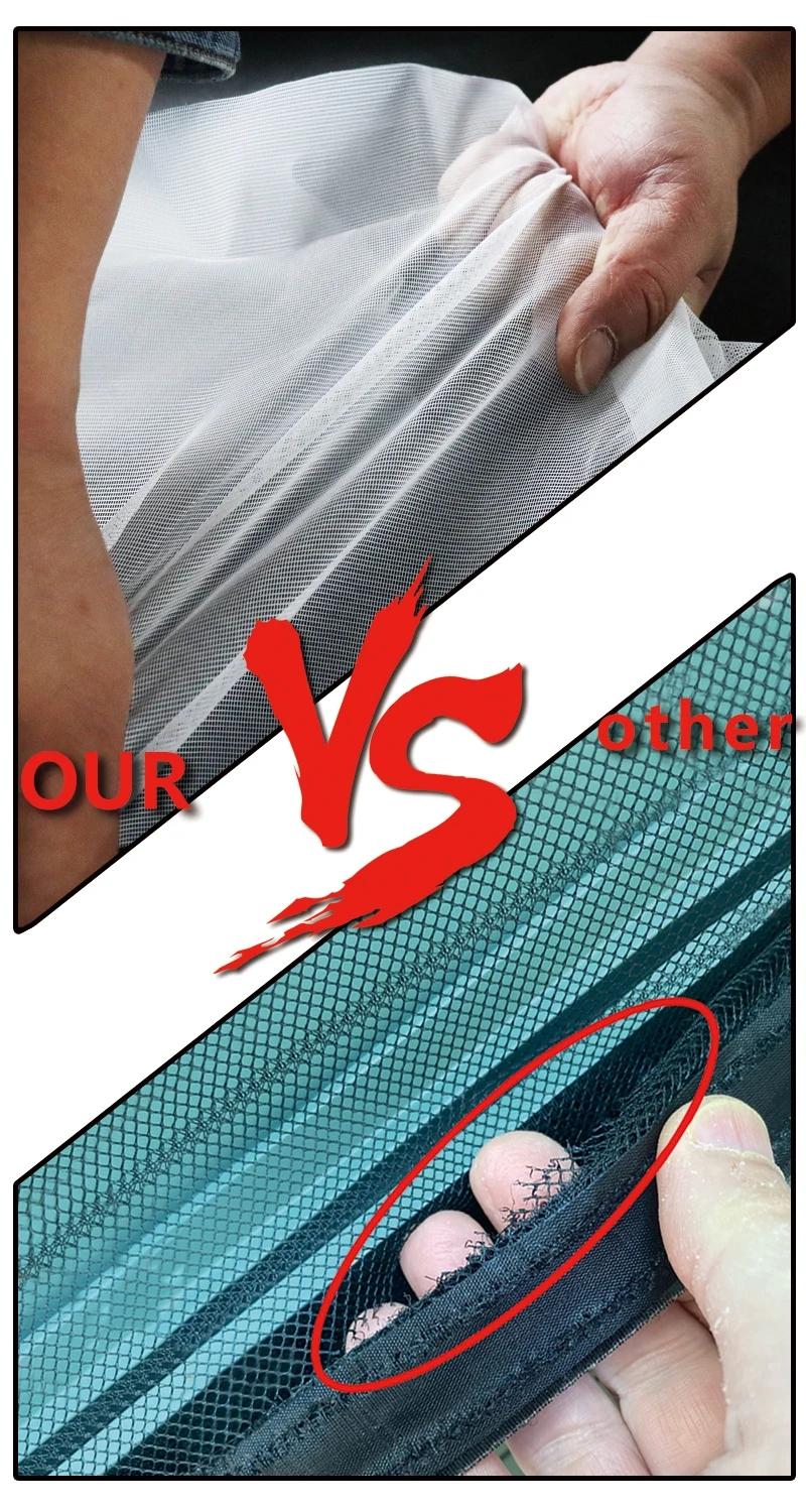 White Bordered Mesh Screen with Hook & Loop – Mosquito & Insect Protection, Breathable Multi-Purpose Decorative for Home Windows & Doors