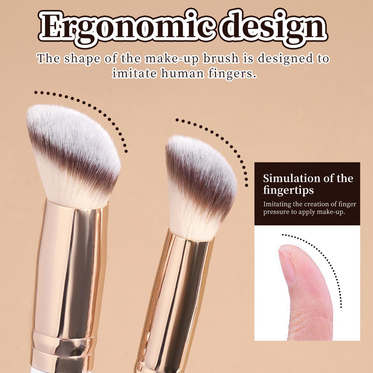 MAANGE 5pcs Professional Makeup Brush Set, Powder Brush Blush Brush Contour Brush Concealer Brush Nose Contour Brush Highlight Brush, Essential Cosmetic Accessory for Beauty Routine, Gift for Women & Girls, Cosmetic Brushes, Brush Makeup Kit