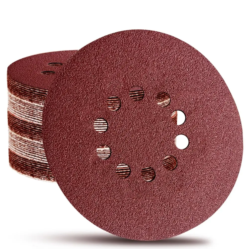 9 Inch 10 Hole Sanding Discs for Drywall Sander - 13 Pack of 180 Grits Drywall Sanding Discs Sandpaper Sander Paper