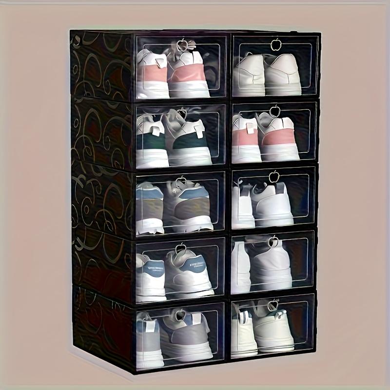 12piece high-value transparent shoe box | Stacking does not occupy an area, Drawer Storage Organizer