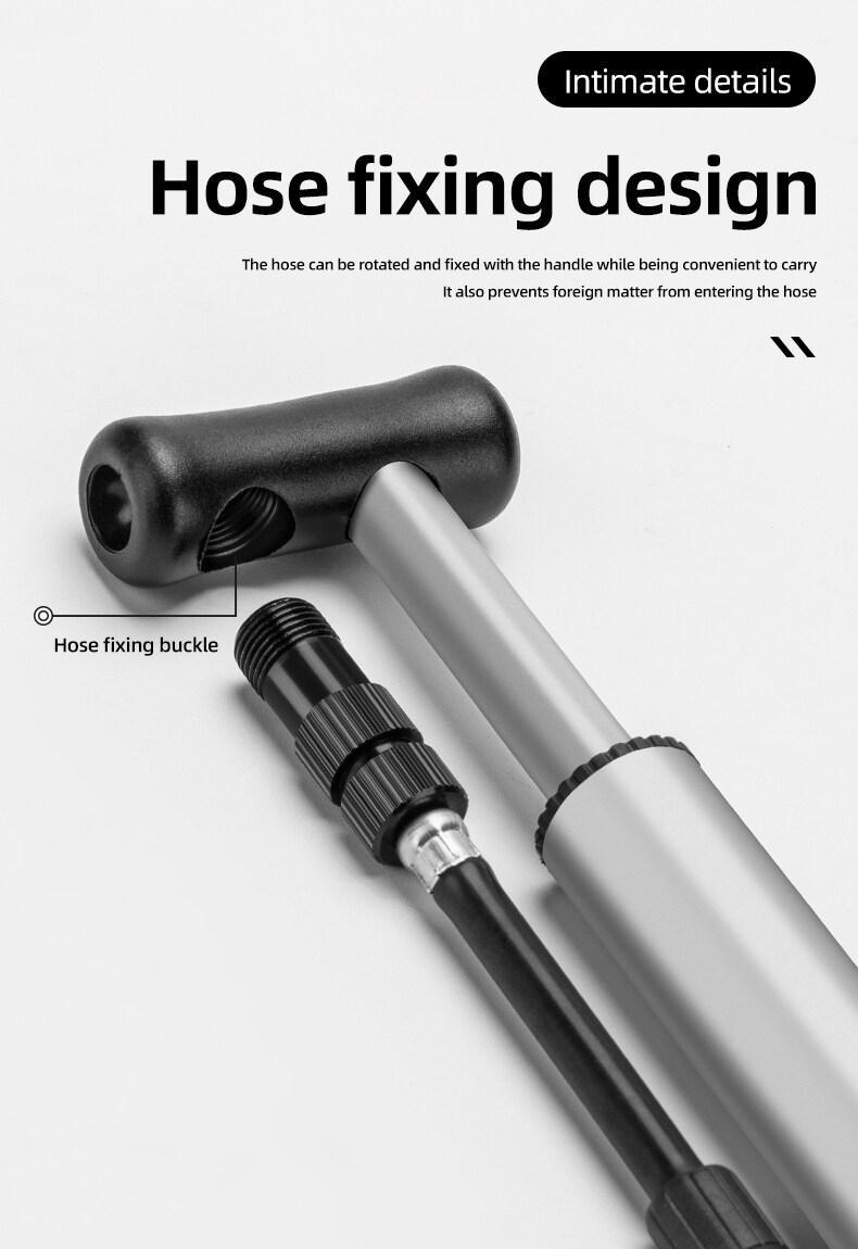 ROCKBROS Inflator High Pressure Foot Pump MTB Road Bike Electric Bicycle Motorcycle Car Hand Tire Pump AV/FV Portable Air Pump