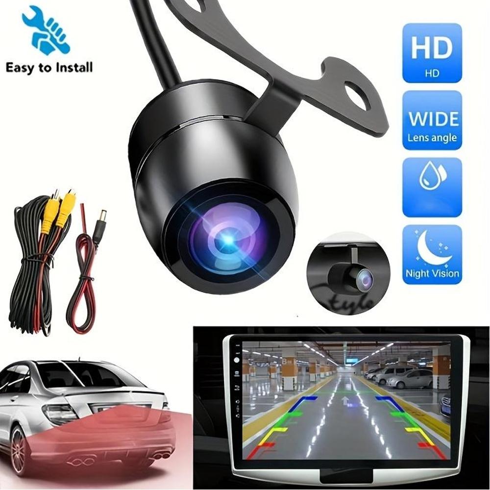 Backup Camera Car Rear View HD Camera Universal - Wide Angle Night Vision For Monitor Display MP5 Reversing Parking SUV Vehicles Pickup Camper Tractor Van Truck RV etc, Without Battery