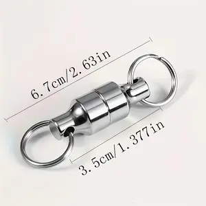 2 Pack, Multifunctional Keychain, Wire Hook, Fishing Gear & Net Release, Metal Buckle, Load Capacity 5.0, Suitable for Secure Attachment of Outdoor Tools, Camping Gear, Backpacks And Equipment, Without Battery