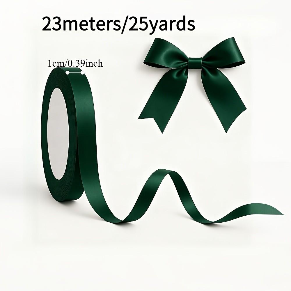Deep Satin Ribbon, Premium Polyester Material, Perfect for Gift Wrapping, Weddings, Christmas Decorations, Elegant Bow Design