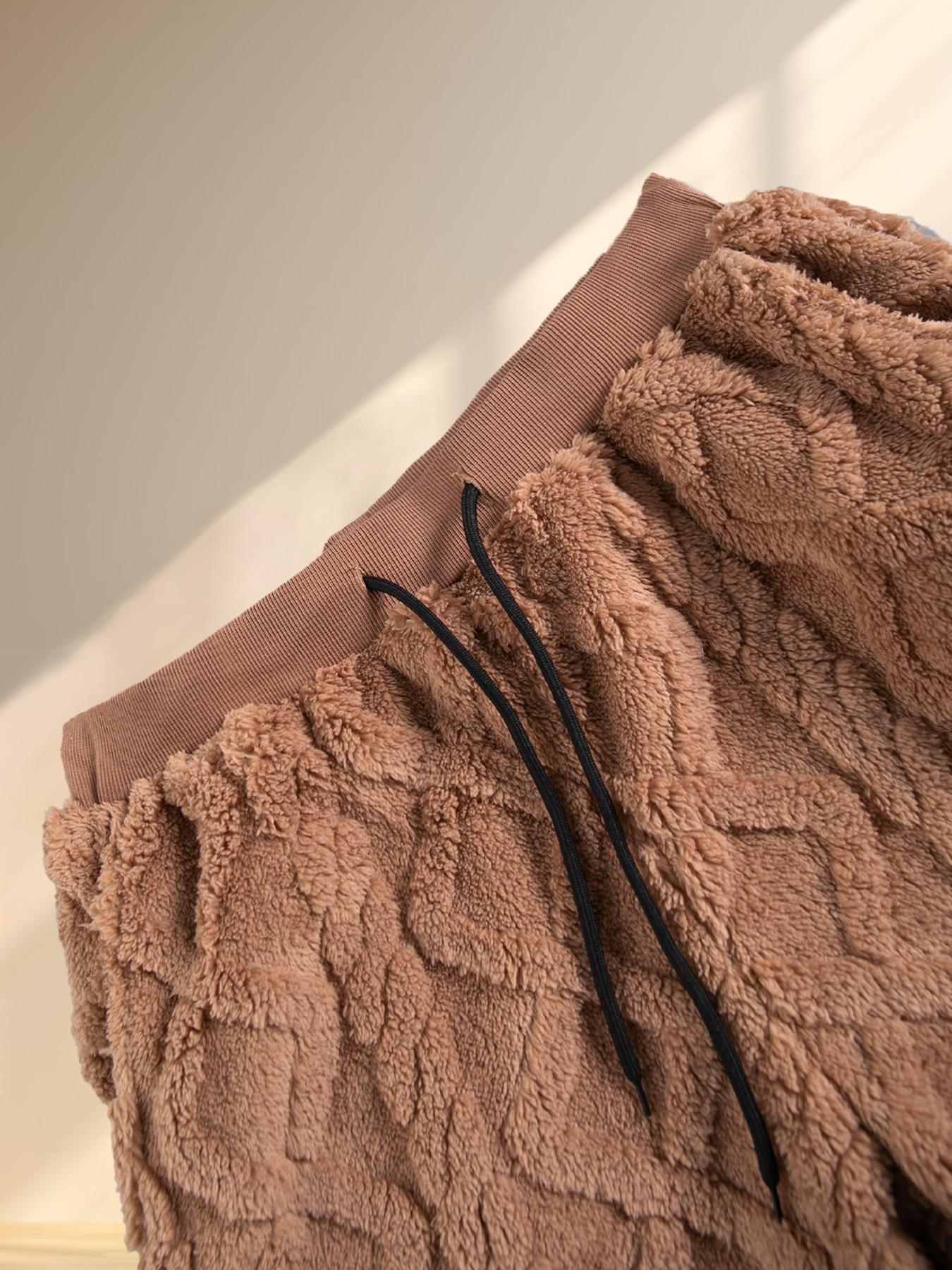 Lambswool Hooded Long Sleeve Sweater Set Texture Three-Dimensional Warm Soft Glutinous Skin-Friendly Fabric Casual Laid-Back Style 18 - 45 Years Old Men and Women Autumn and Winter Daily Commute/Home/Outdoor All-Matching