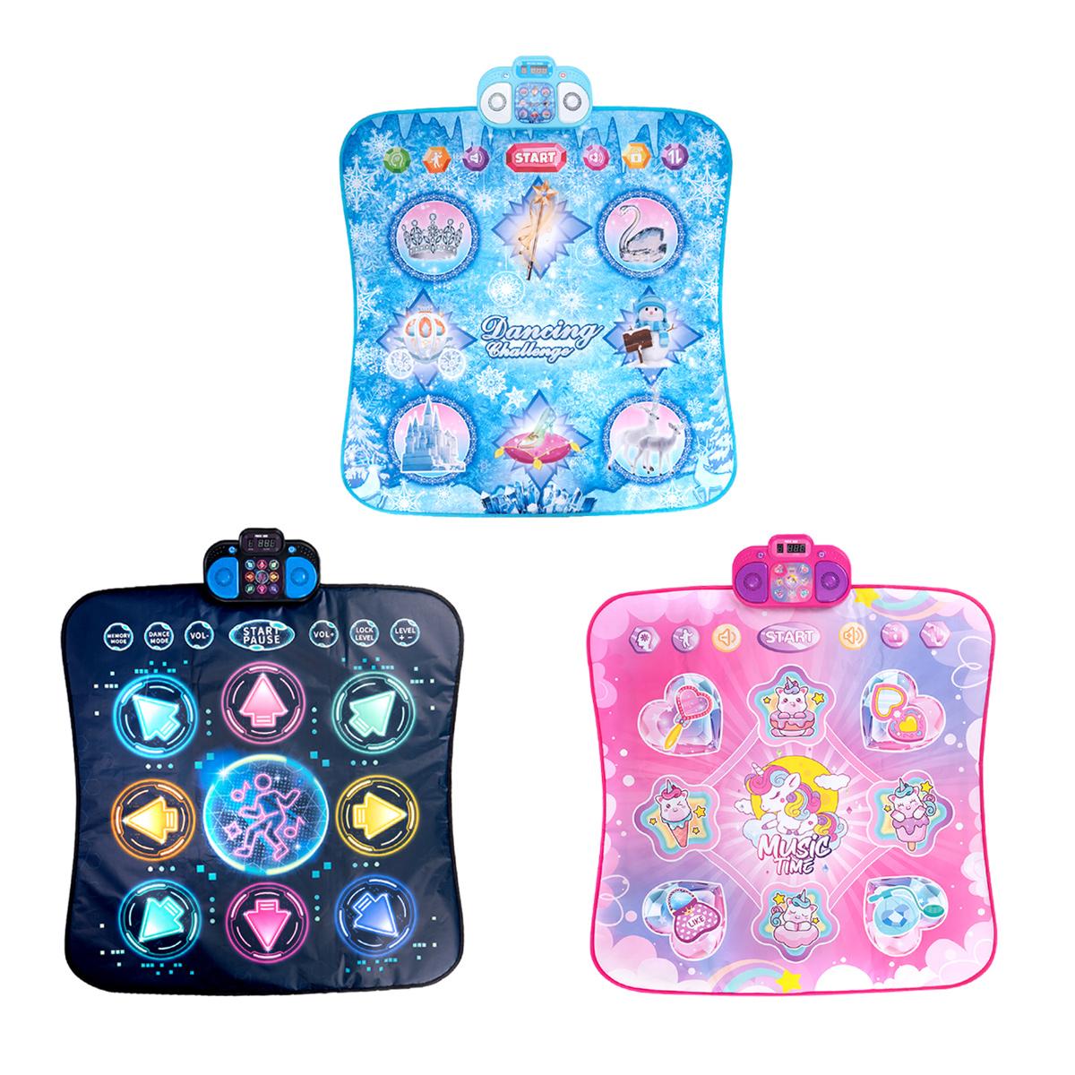 Electronic Dance Game Pad, Multifunctional Modes, LED Lights & Music, Birthday Gift Toy for Girls, Interactive Dancing Mat