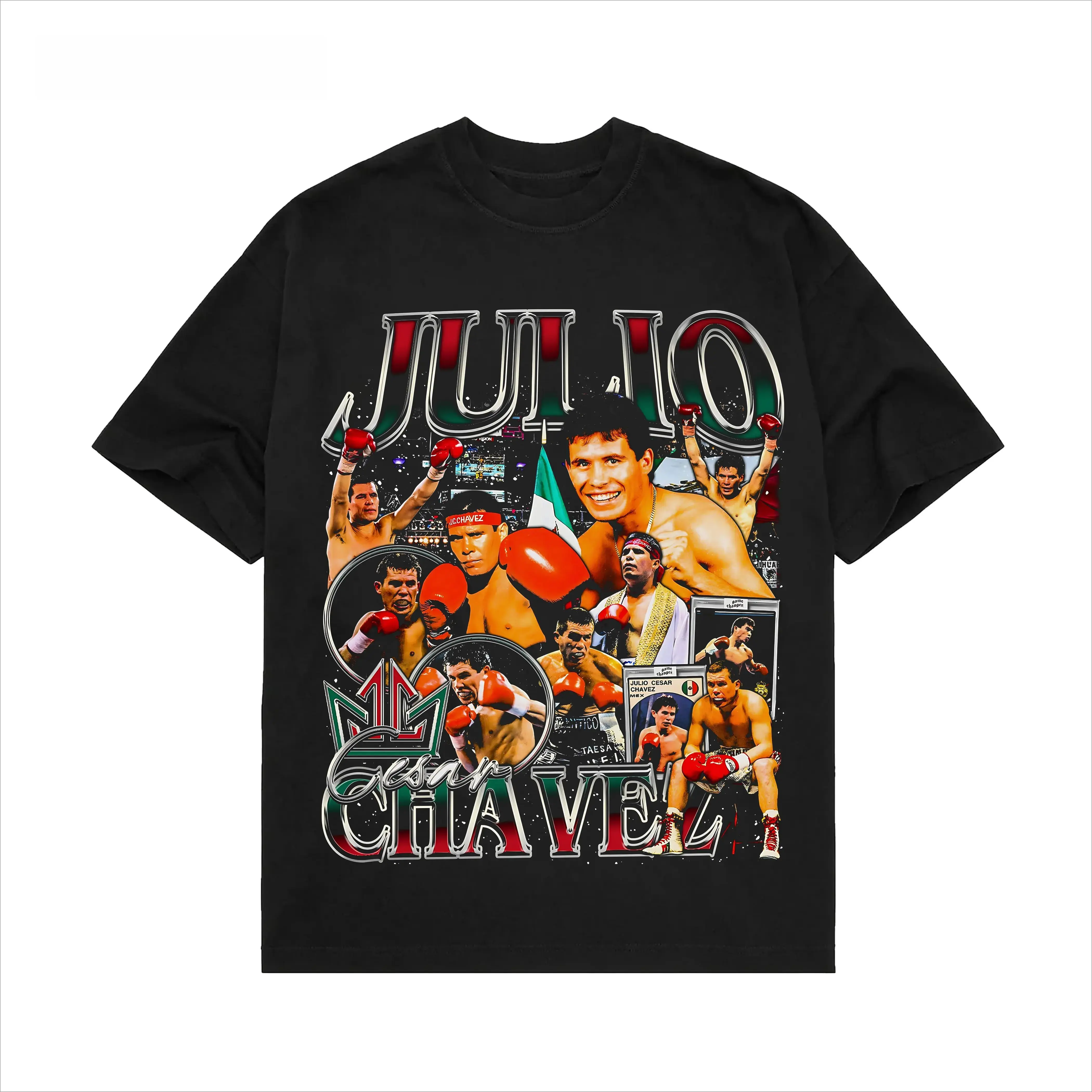 JULIO CESAR CHAVEZ TEE, Boxing T-shirt, Boxer Tee, Sports Shirt, Athletic Tee, Fitness Gift, Workout T-shirt Crewneck Clothing Cotton Menswear Casual Graphic Design Casual Fashion