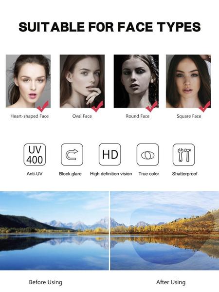 Stylish Half-Frame Light Blocking Glasses, Browline Design for Daily, Study and Party Wear, Fashionable Eye Protection