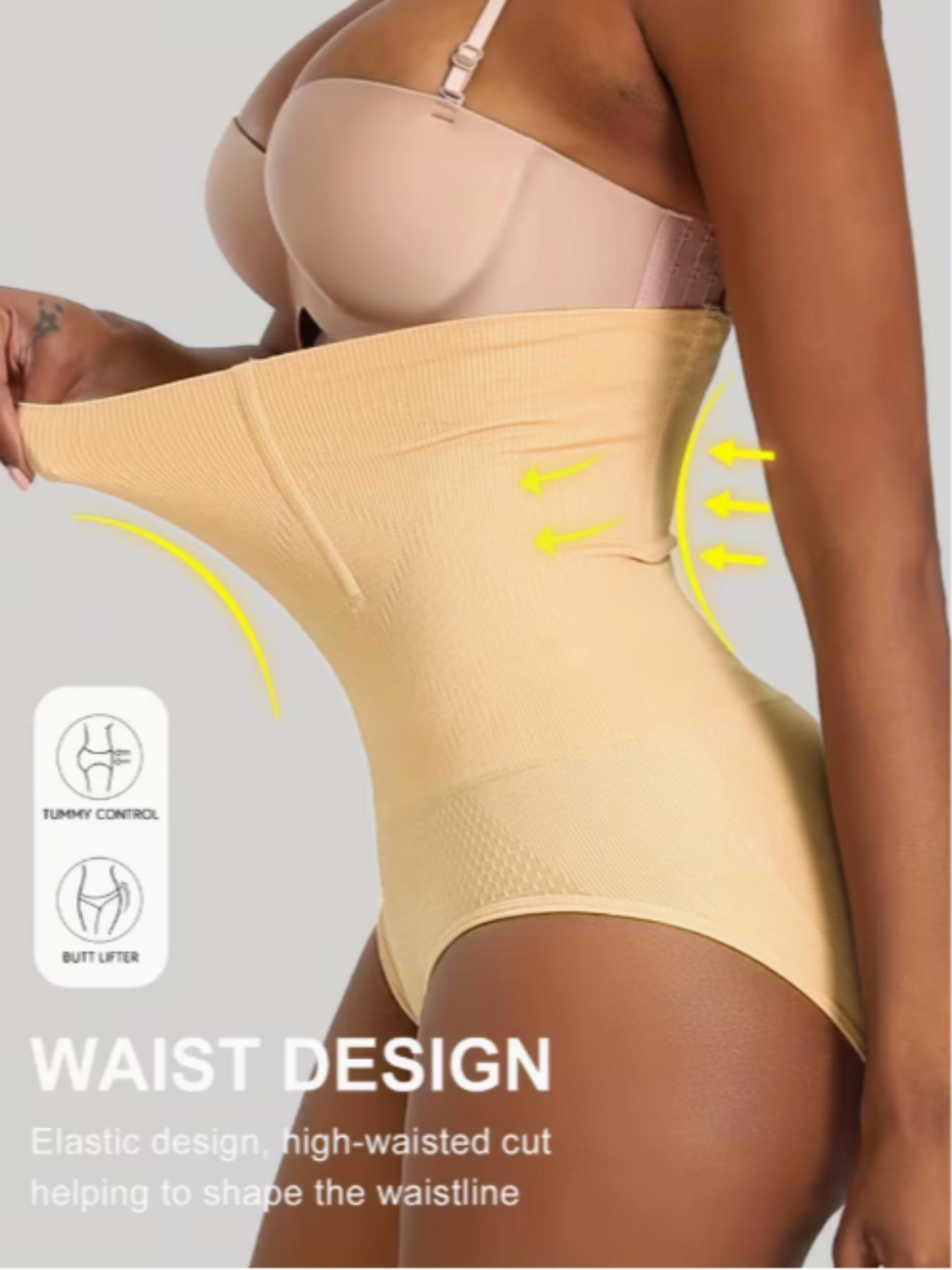 1 Count Women's Seamless High Waist Panty, Solid Color Butt Lifting And Tummy Control Body Shaper Shorts, Tight-Fitting Bottoms for Ladies, Sheath Flat Belly Briefs Butt Lifter, Shaping Panties, Underwear, Suitable For Various Occasions