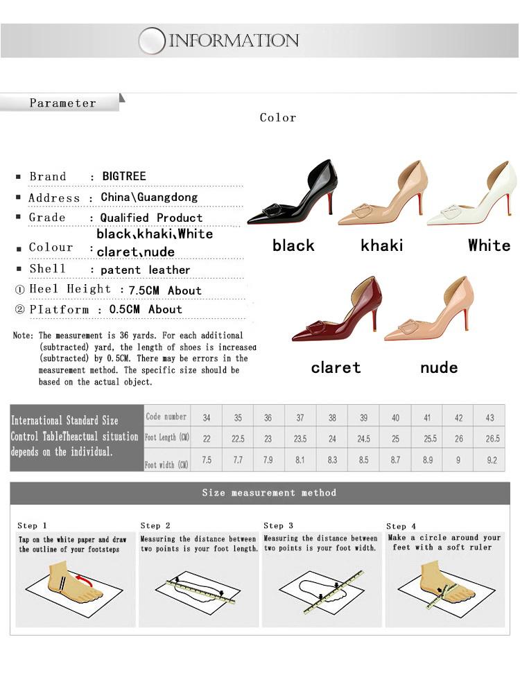 9265-Ak117 Elegant Women's V-Cut Pointed Toe High Heels, Stunning High Gloss Finish, Chic Party Shoes for Any Occasion