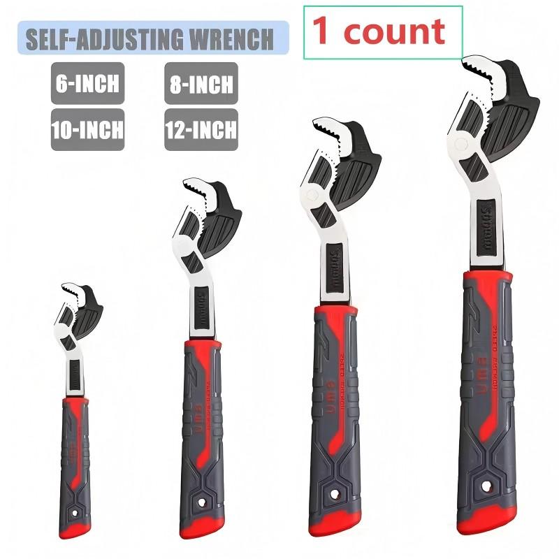 Multifunctional Self-Locking Wrench Set, Adjustable Wrench, 6/8/10/12 Inch Sizes, Multiple Models, Quick Heating Pipe Opening Tool, Chrome Vanadium Steel Material
