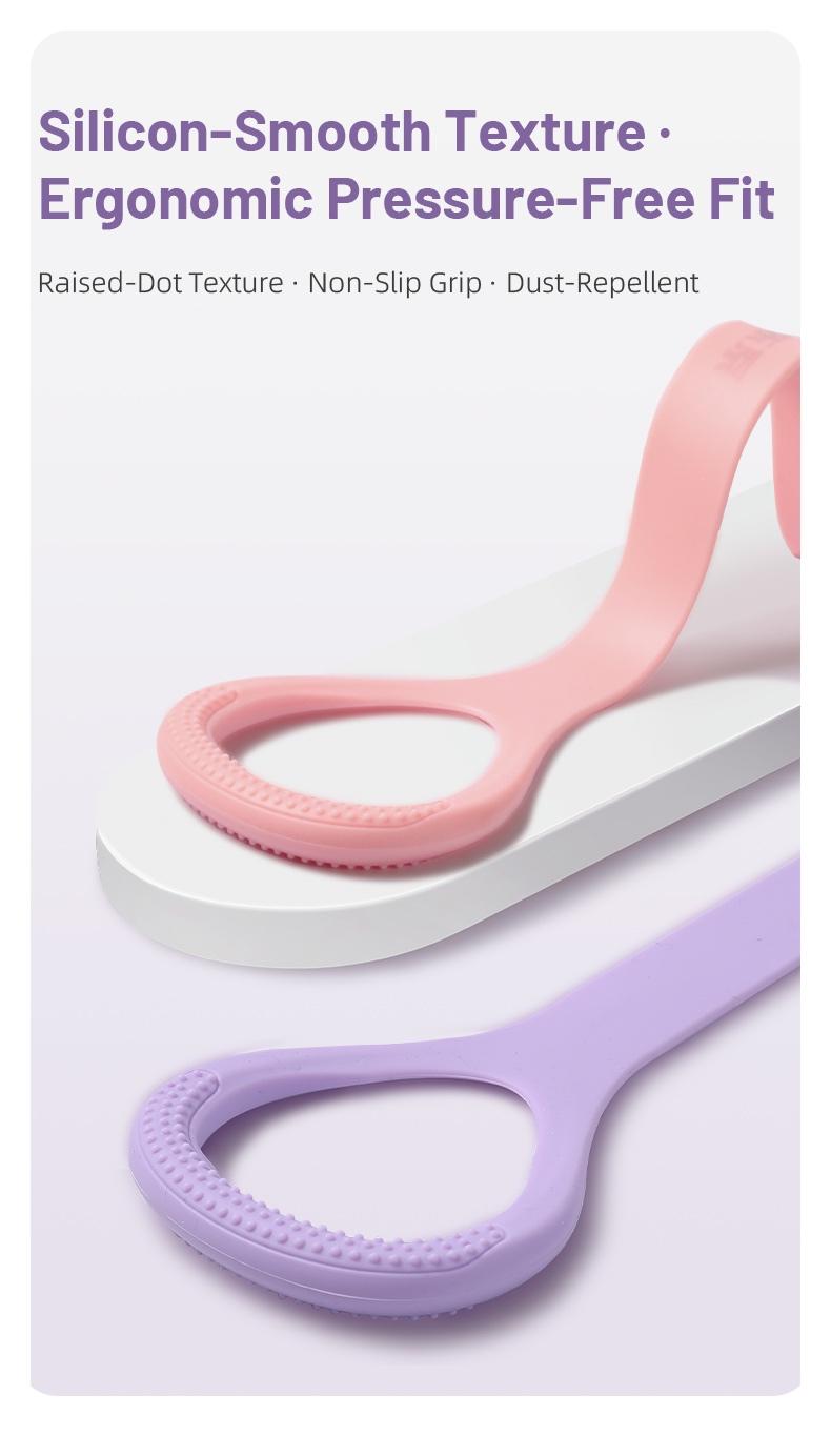 L2 Resistance Bands Figure 8 Exercise Bands for Women Silicone Material Expander Band Back toning Arms Chest Home Gym Yoga Equipment Quick Workout for Muscle Toning Physical Therapy Stretching Gear