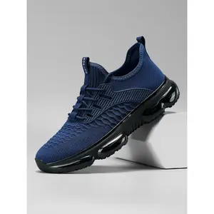 Men's Fashionable Athletic Shoes, Breathable Mesh, Lightweight, Anti-Slip, Durable, Shock Absorption, Running Shoes, Trendy Running Shoes, Versatile Design, Running Sneakers, Sporty Running Shoes, Athletic Running Trainers