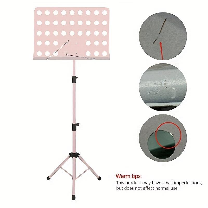 1 piece foldable bold music stand - portable music stand, universal for home/piano shop/performance, stable load-bearing music stand, stage performance, home practice