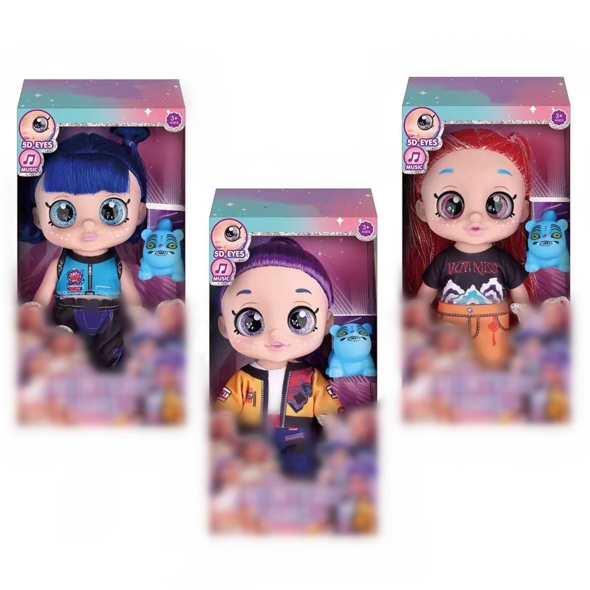 K-Pop Anime Action Figures, K-Pop Monster Group 5D Eyes 10 Inch 5 Joint Moveable  Fan Collection Toy, Articulating Figureskpop stuff for girls，gifts for girls