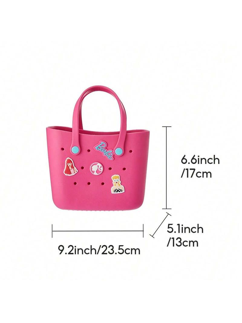 [Gift Bag]Barbie Lunch Bag for Women - Cute Crocs Design, Durable Lunch Tote Bags for Girls, Suitable Size with Handle, Ideal for School, Work,