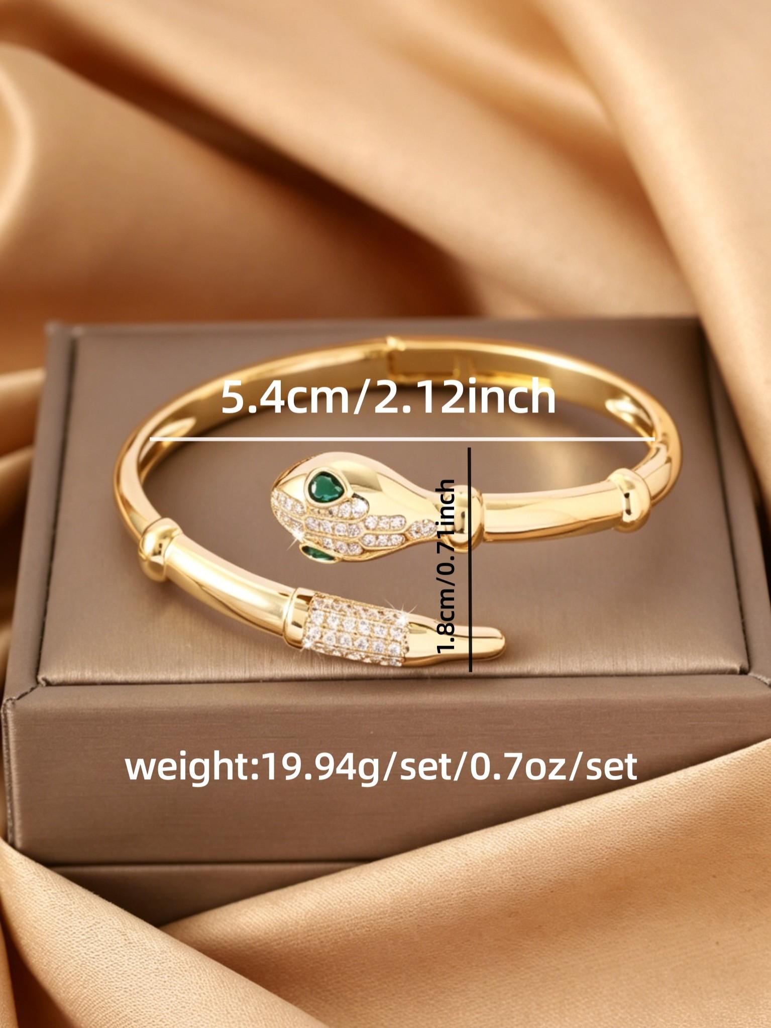 Luxury Snake Zircon Bracelet, Bamboo Joint Design, Unique Multifunctional Jewelry, Elegant Accessory for Various Occasions
