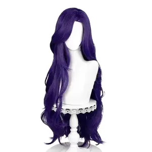 Rarity Cosplay Wig Rarity Wig Long Dark Purple Curly Wigs Heat Resistant Synthetic Hair Halloween party