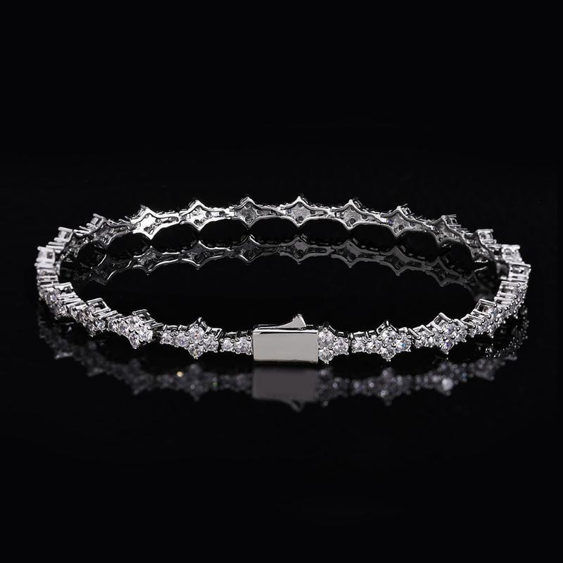 Viral 18K Gold Tennis Bracelet for Men Women, 6.5mm Classic CZ Chain with Premium Sparkle & Durable Tarnish-Proof Finish, Perfect Stackable Everyday & Party Jewelry
