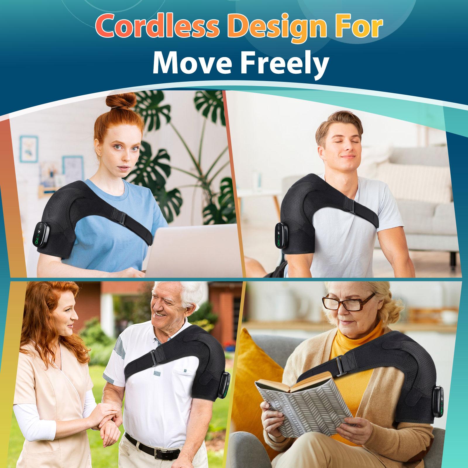 Heating Vibration Massage Shoulder Pad 3-speed Heating 3 Vibration Massage Portable Shoulder Massage Equipment USB Rechargeable Gift for Parent Heating Vibration Massage Shoulder Pad 3-speed Heating 3 Vibration Massage Portable Shoulder Massage Equipment USB Rechargeable Gift for Parent