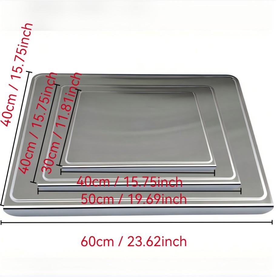 High-Quality Food-Grade 304 Stainless Steel Chopping Cutting Board, Heavy-Duty Thickened, Durable, Juice Groove, Easy to Clean, Kitchen Counter Stable, Durable Cutting Boards, Cooking Cutting Board