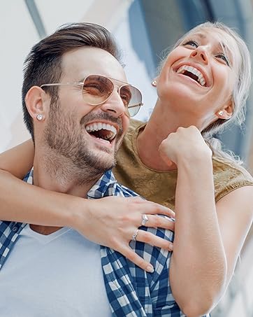 YADOCA 925 Sterling Silver Earrings for Women Men Brilliant Simulated Diamond Earrings Set Cubic Zirconia Stud Earrings 14K Plated White Gold Earrings Hoop Huggie Hypoallergenic Earrings Silver/Gold
