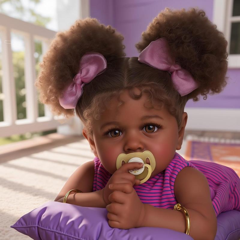 BABESIDE Reborn Baby Dolls - 17/20 Inch Cute Soft Vinyl Realistic Baby Doll Girl Poseable Smiling Real Life Rebornbabydoll with Complete Accessories for 3+ Years Old Gifts