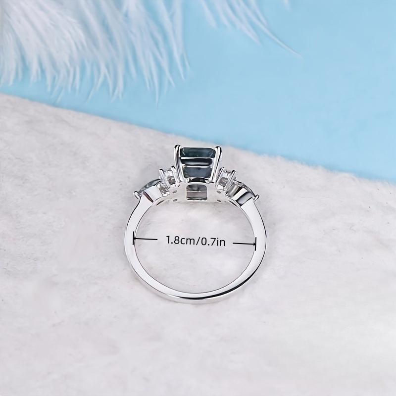 Elegant and stylish, this exquisitely crafted white cubic zirconia ring for women is perfect for parties, banquets, engagements, and as a holiday gift for ladies