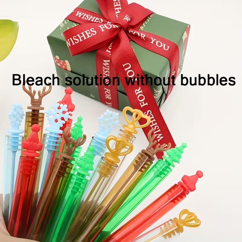 10pcs Outdoor Bubble Sticks, Fun Bubble Blowing Sticks, 4 Mixed Styles, Ideal for Christmas, Weddings, Parties, Outdoor Celebrations
